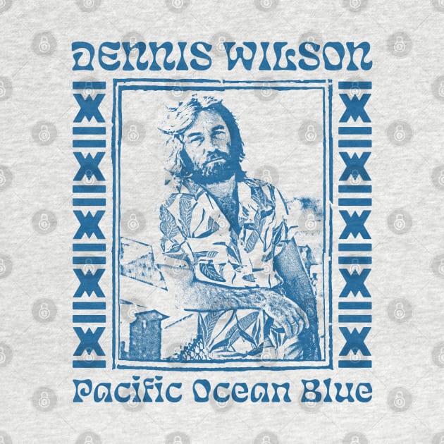 Pacific Ocean Blue / Original Vintage Style Design by DankFutura